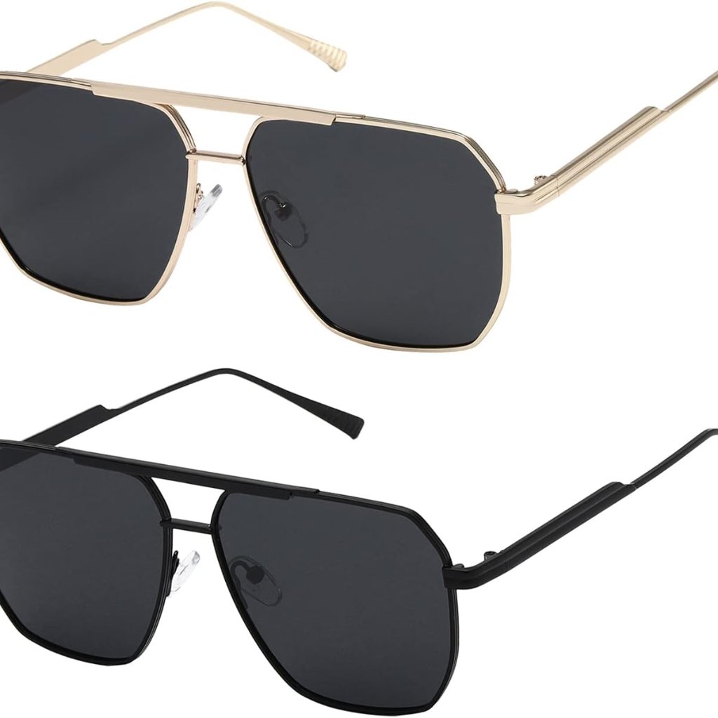 Polarized Sunglasses Womens Men Retro Oversized Square Vintage Shades Classic La